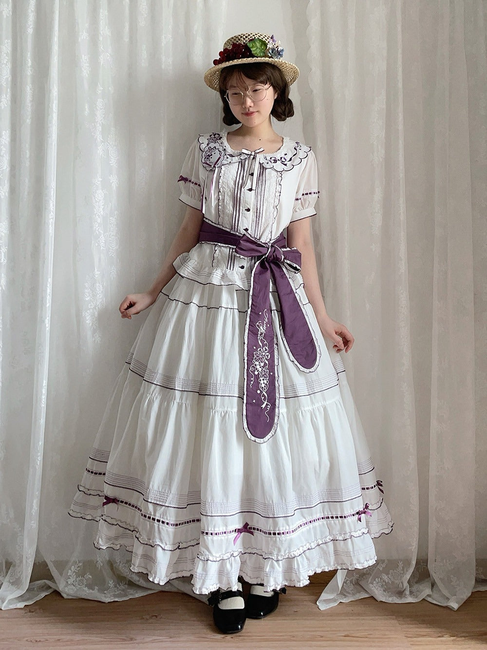 【受注予約7/22まで】四季の果樹園 ペチコートスカート