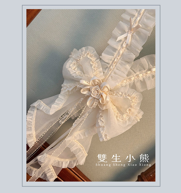 同時購入のみ【受注予約4/28まで】Camellia Dream サッシュベルト・ブローチ・コサージュ・ポシェット