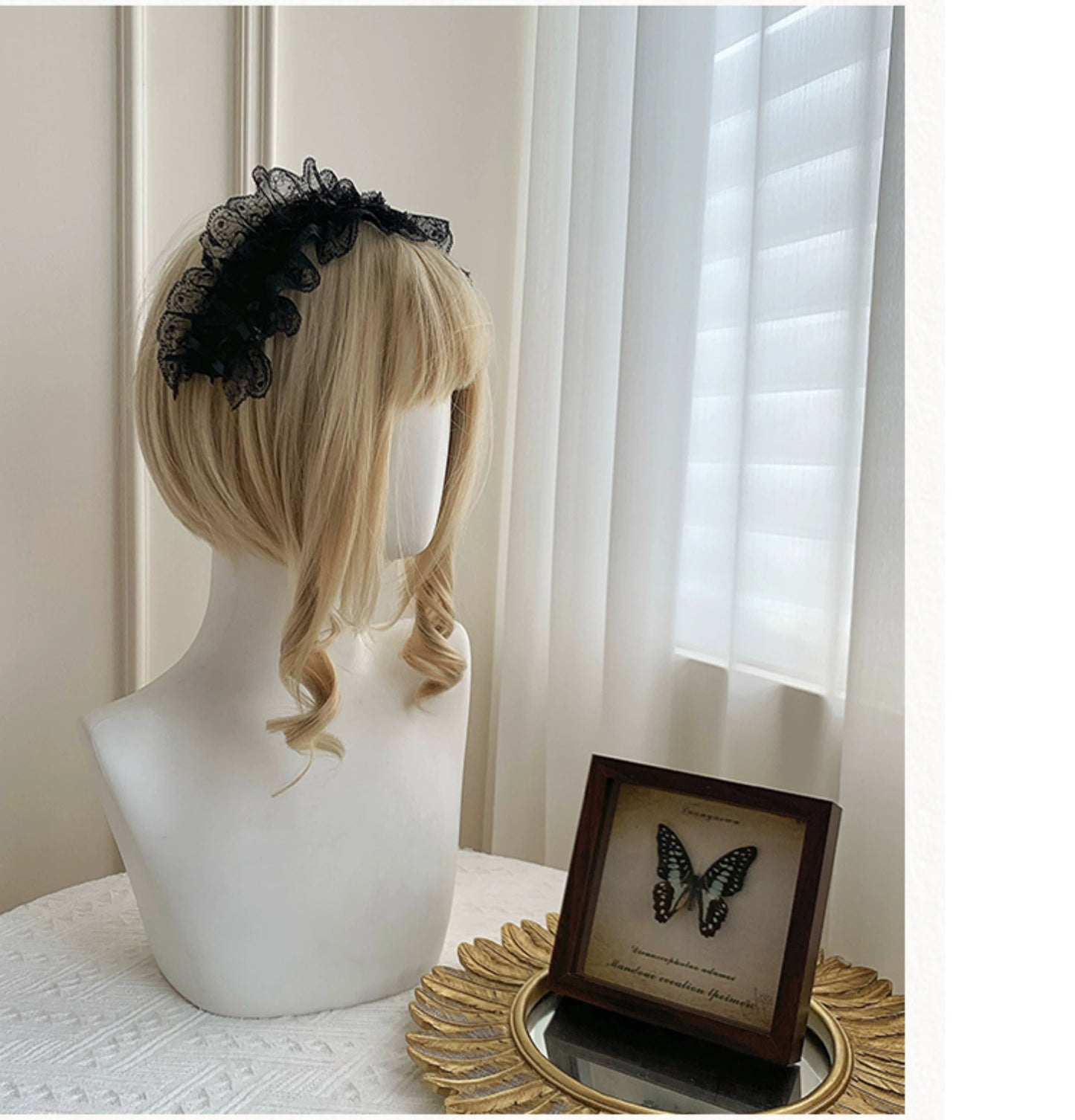 [Only available when purchased together] Dark Fairy head dress, sleeves and other accessories