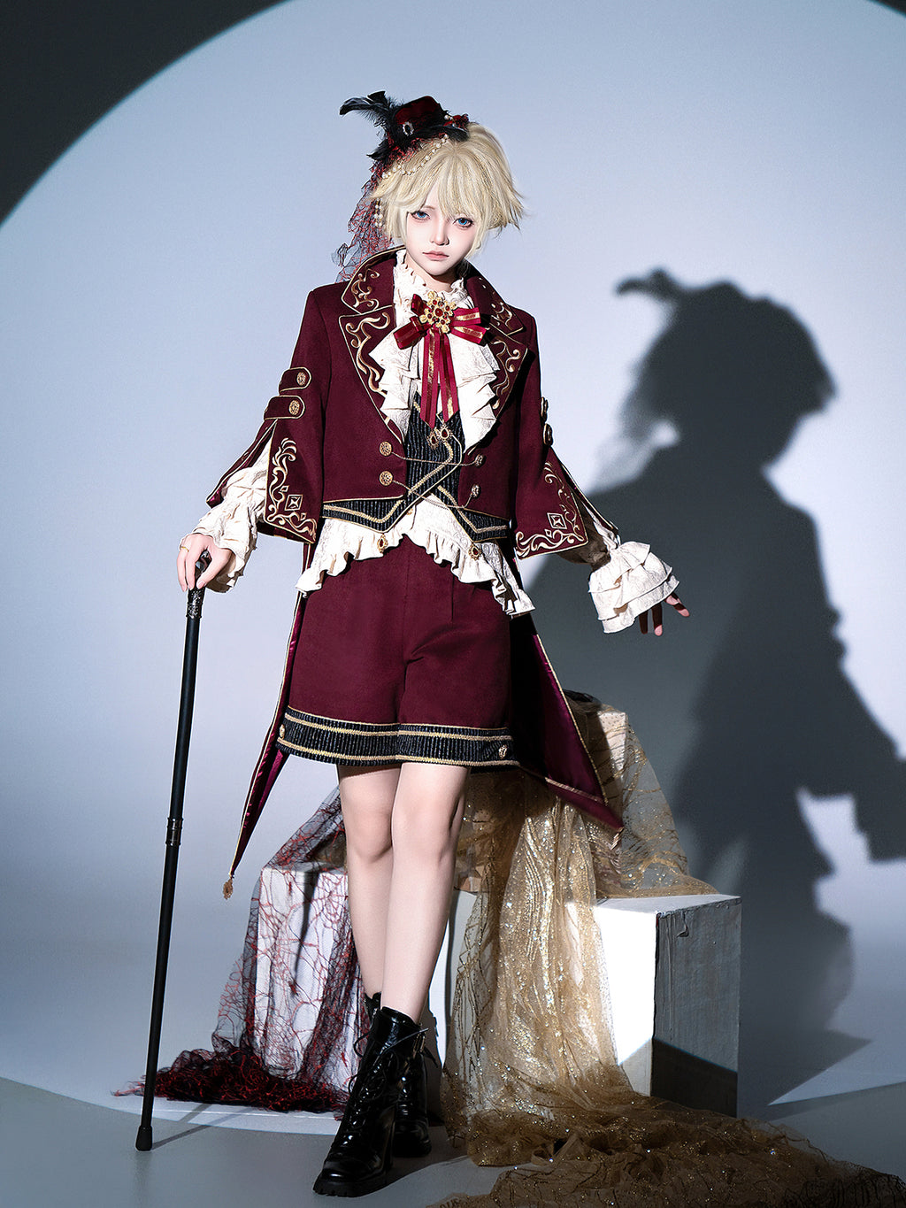 【予約販売】Red Wine 皇子系ショートパンツ3点セット