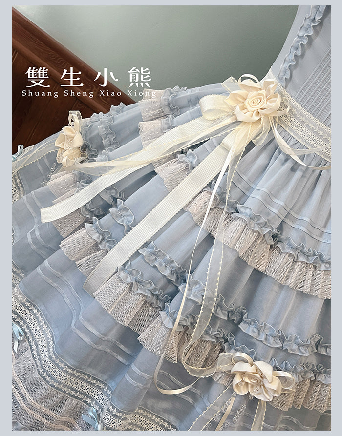 【受注予約4/28まで】Camellia Dream スクエアネックワンピース・ロング丈