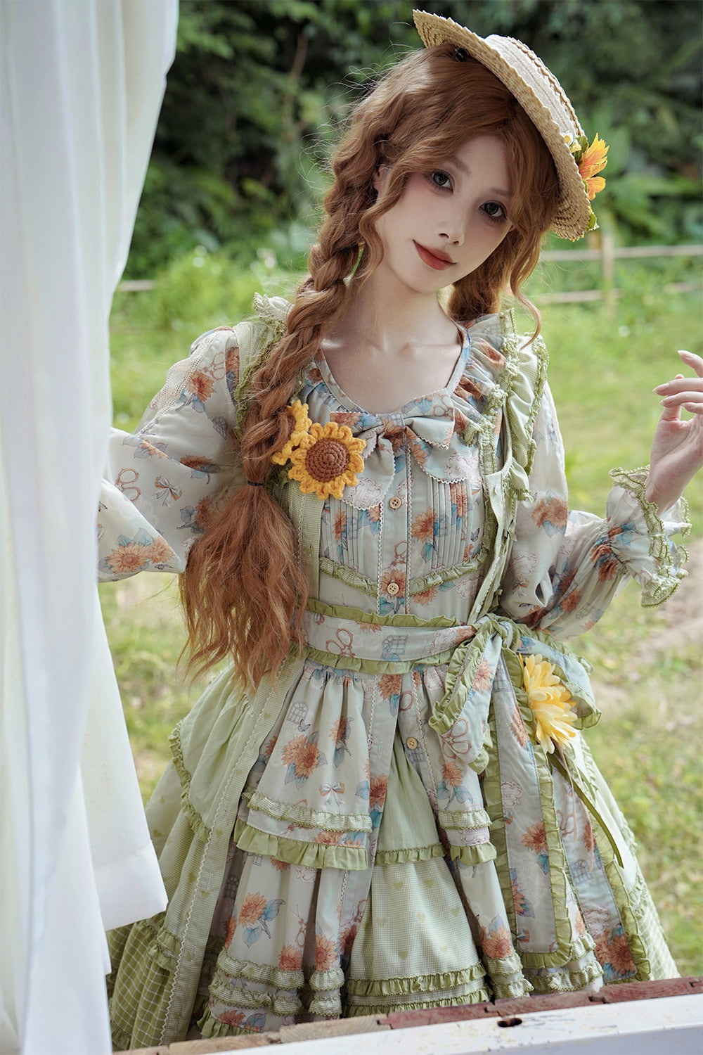 [Pre-order] Gardening Sunflower Luxury Dress