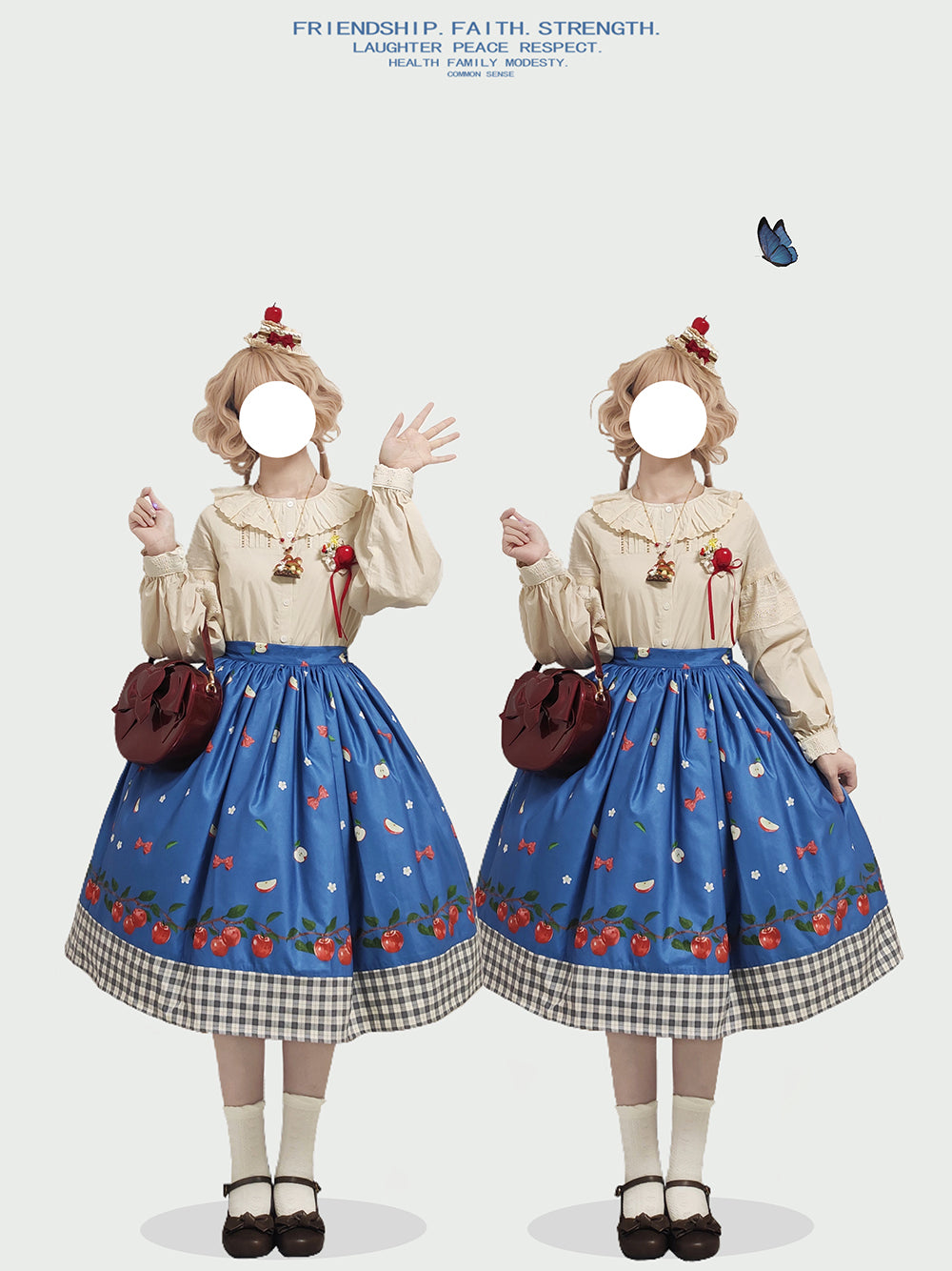 【予約販売】Apple Garden ブラウス【合わせ買いで20%off】