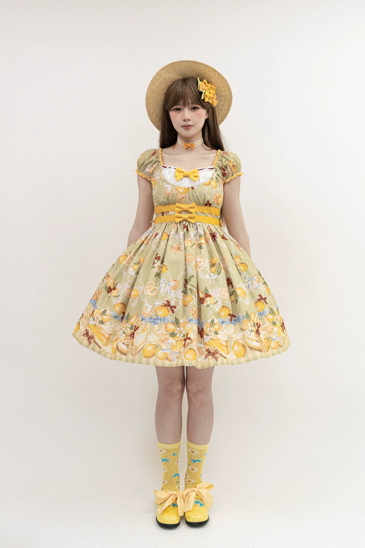 【受注予約6/26まで】Lemon Biscuit プリントワンピース