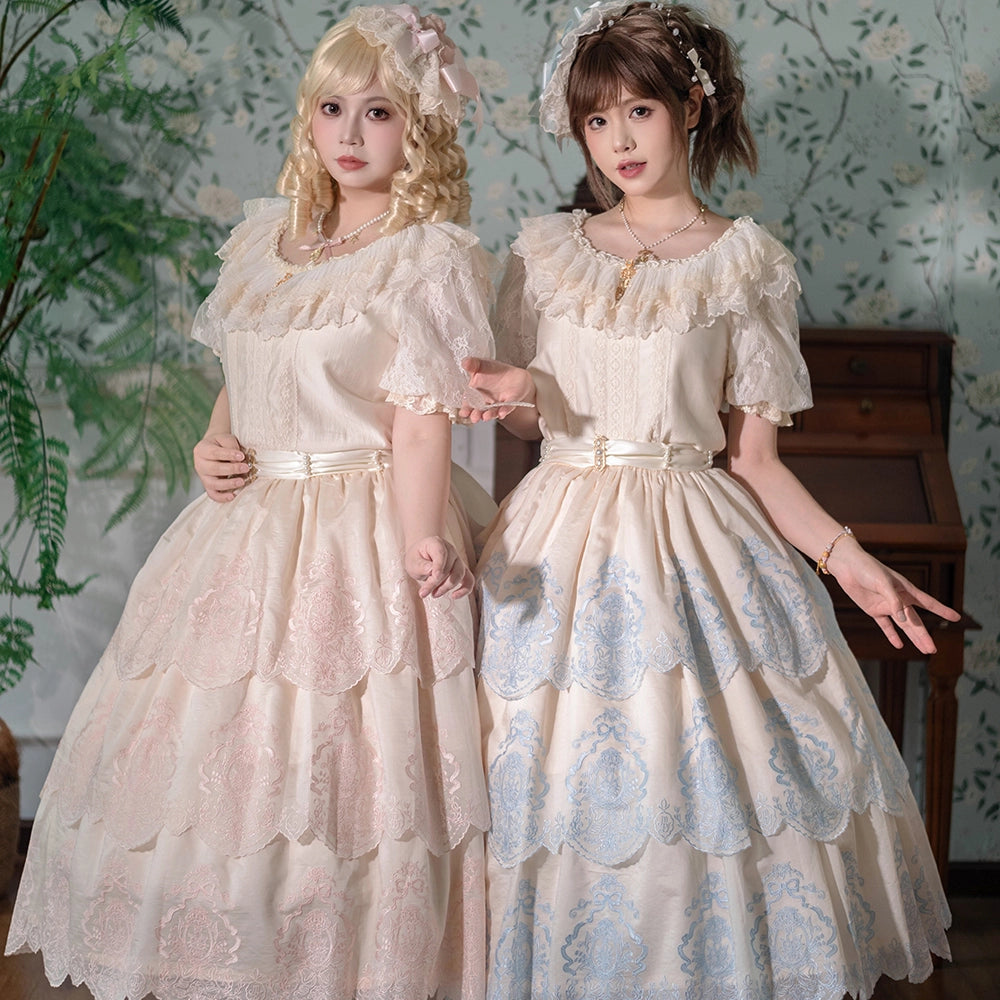 【受注予約9/25まで】Noble Garden 刺繍スカート