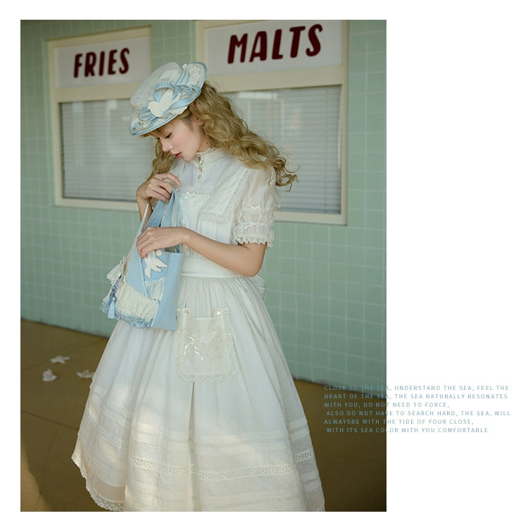 【受注予約5/29まで】Sailing Day セーラーカラーストラップジャンパースカート