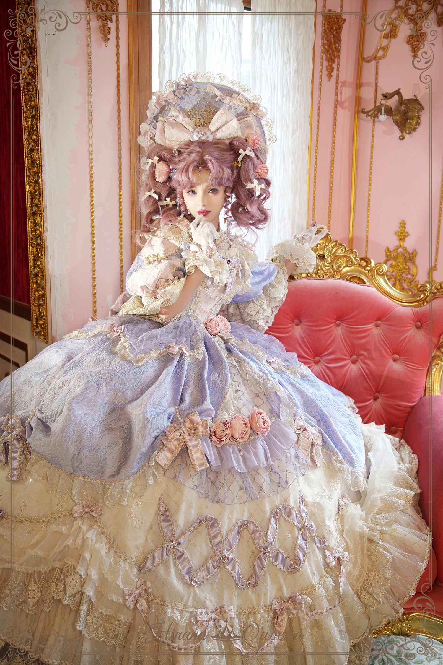 【受注予約6/26まで】Mirror Snow White プリンセスロングドレス・パープル