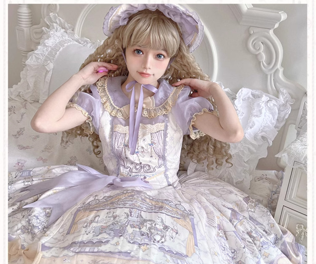 Cloud Paradise Short Sleeve Dress