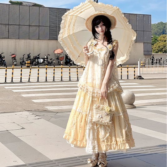 【受注予約7/14まで】Pathwork Garden カントリー風プリントスカート