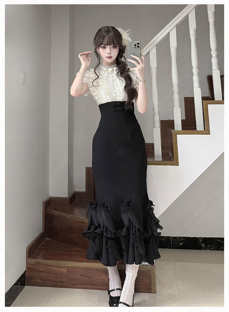 Miss Laura ドッキングワンピース・ロング丈