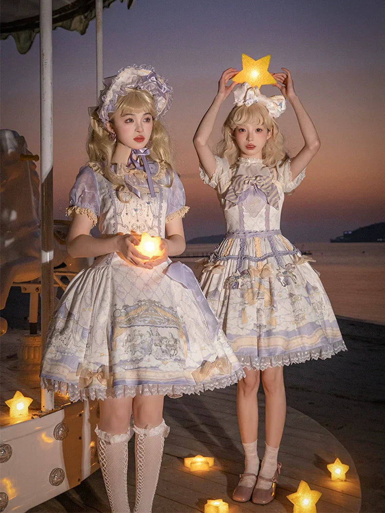 Cloud Paradise Short Sleeve Dress