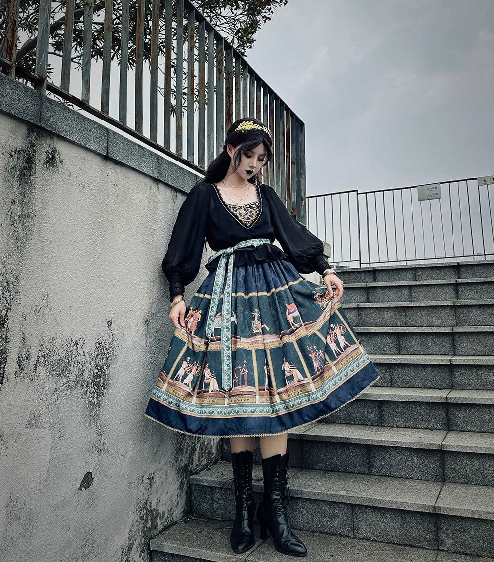 【受注予約6/12まで】Papyrus Story ジャンパースカート