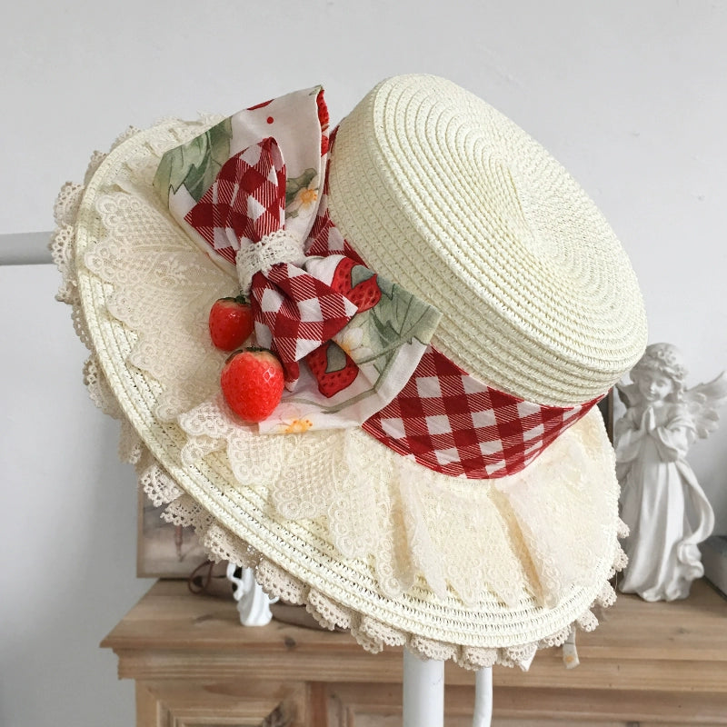 Strawberry Orchard 苺の帽子3種