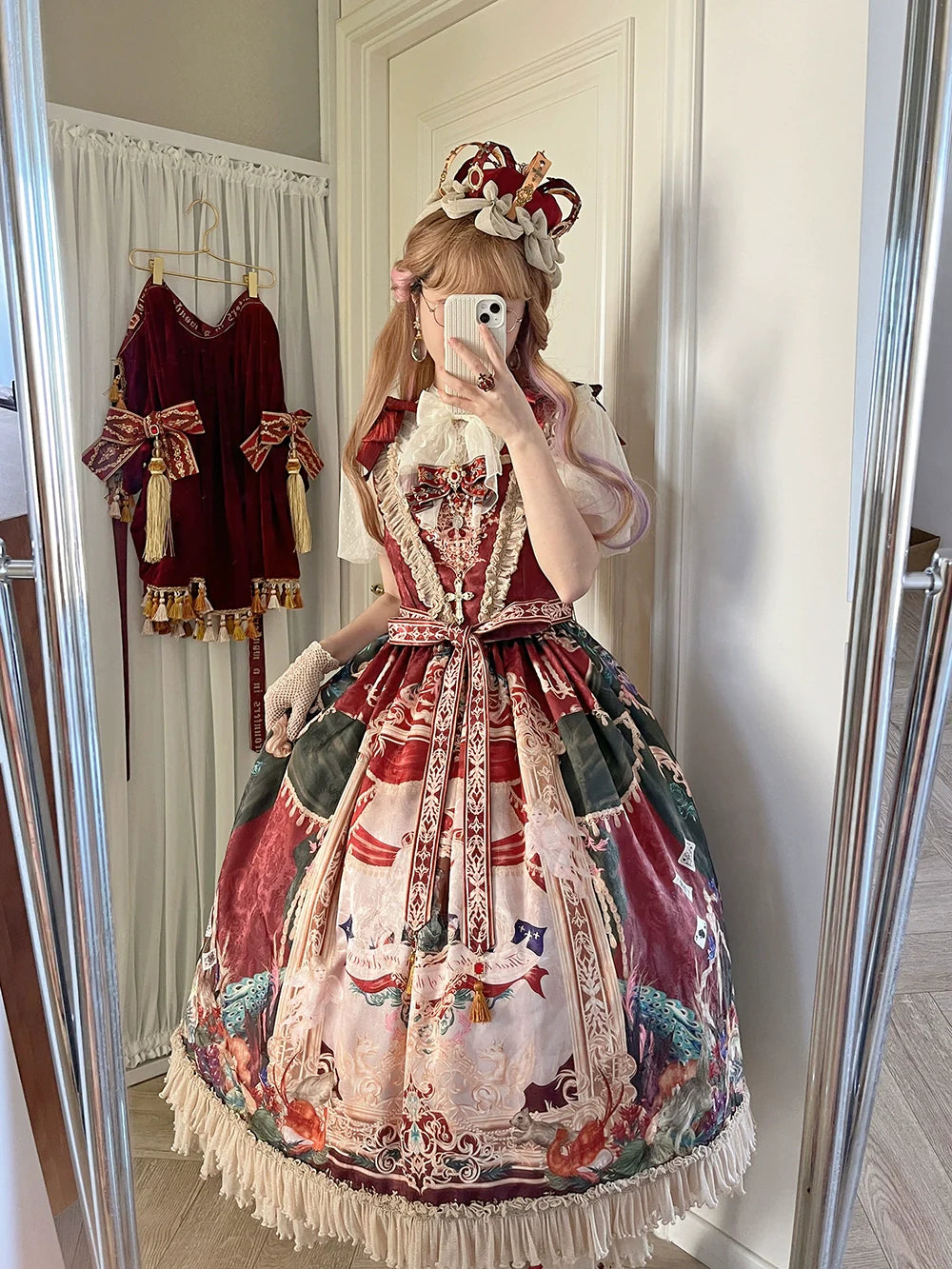 [Pre-order] Wanhua Mirror Western Aristocrat Style Jumper Skirt