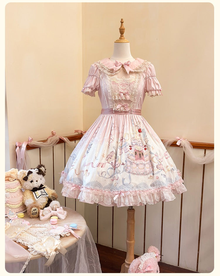 【受注予約12/26まで】Sweet Wedding Cake 刺繍ワンピース