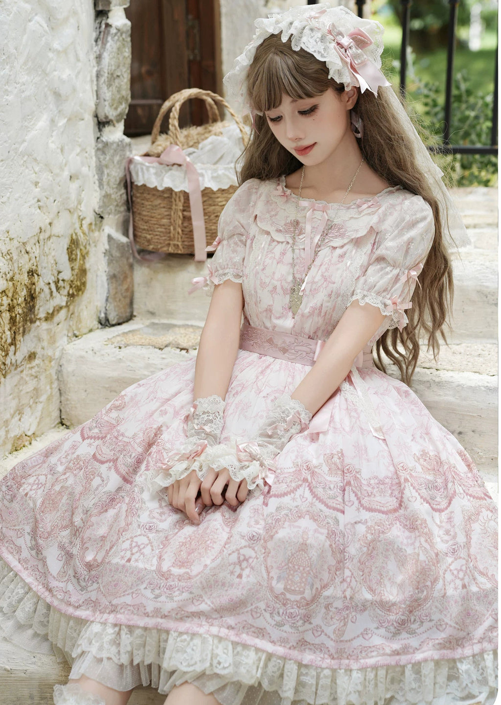 【受注予約9/13まで】Rose Aroma ラウンドネックワンピース