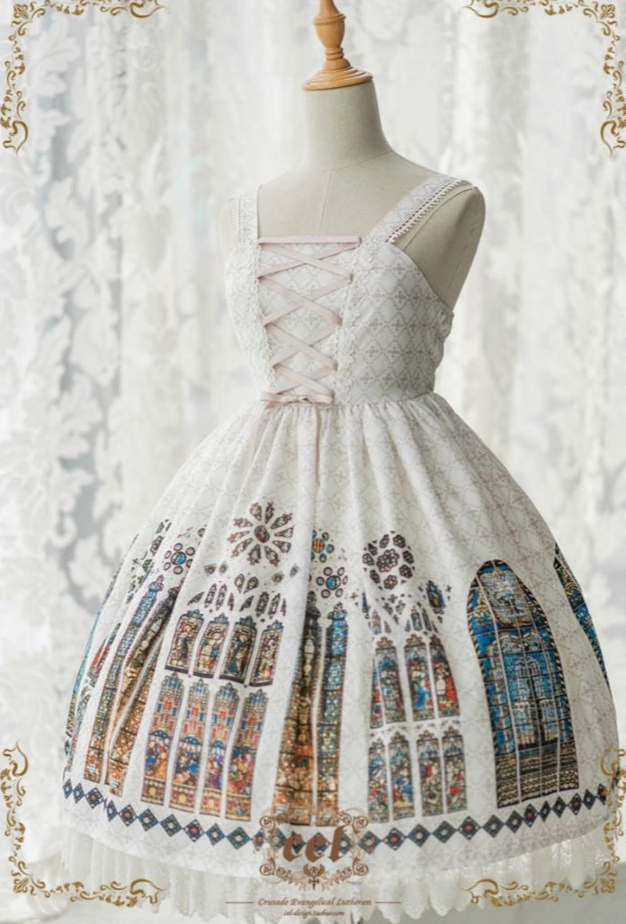 [Pre-orders available until 2/10] The Holy Cross Short-length jumper skirt with detachable collar