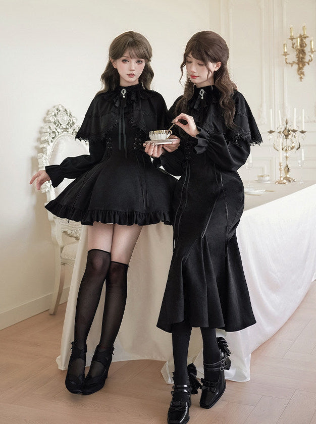 Nocturne Veil ミニ丈ワンピース