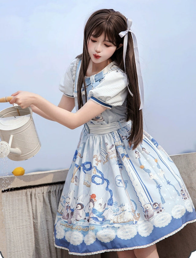 Penguin Navy マリンスタイルワンピース