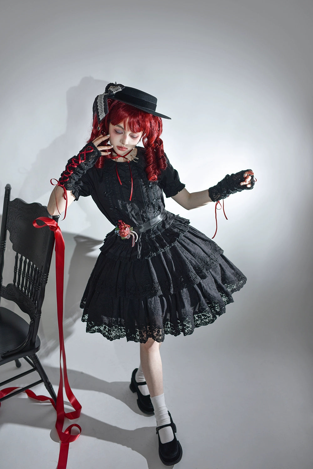 [Pre-order] Forest Rondo Lace Layer Skirt, 2-layer type