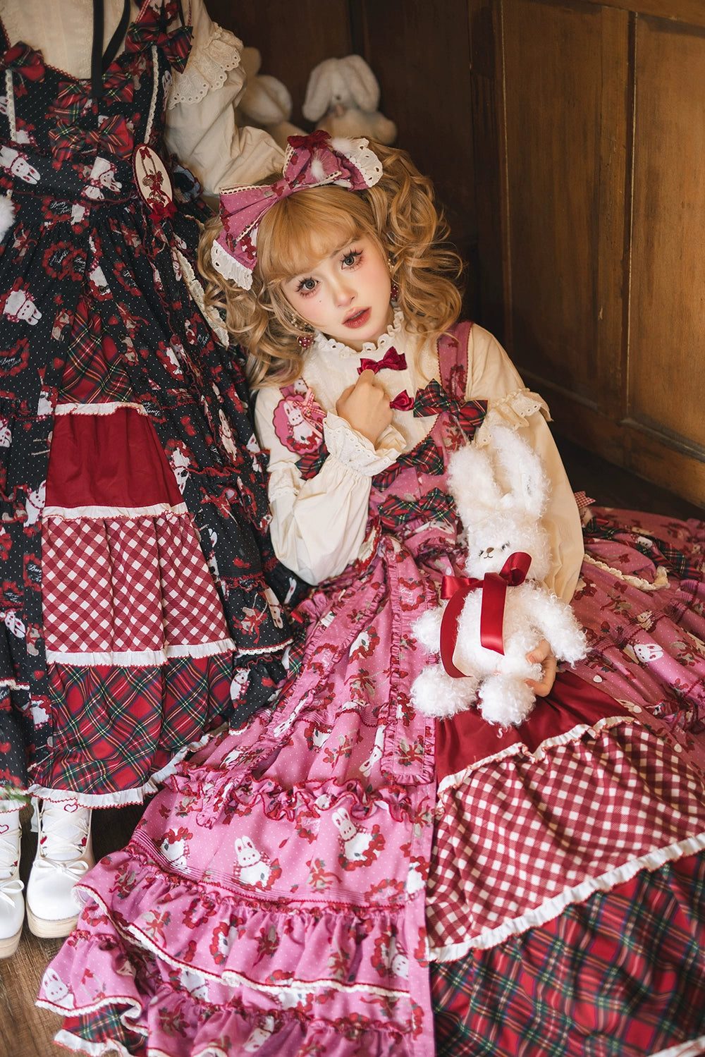 【予約販売】Sweet Berry Rabbit ジャンパースカート