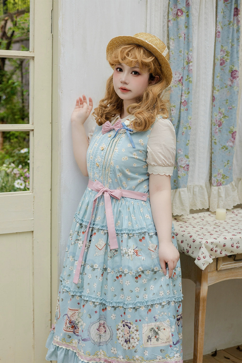 【予約販売】Sweetie Sheep プリントジャンパースカート