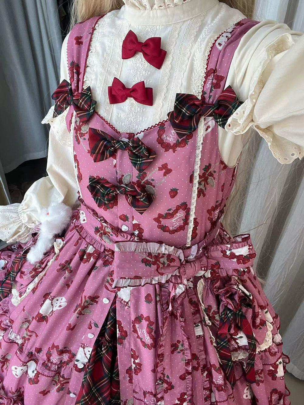 【予約販売】Sweet Berry Rabbit ジャンパースカート