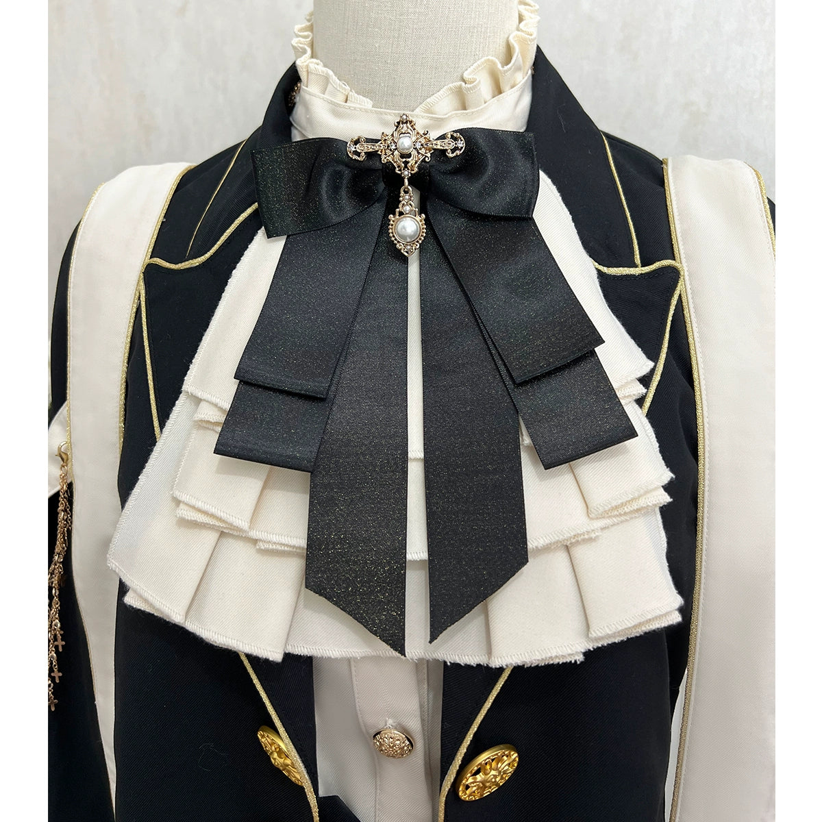 皇子系ロリィタ 十字チャーム付ジャケットセットアップ