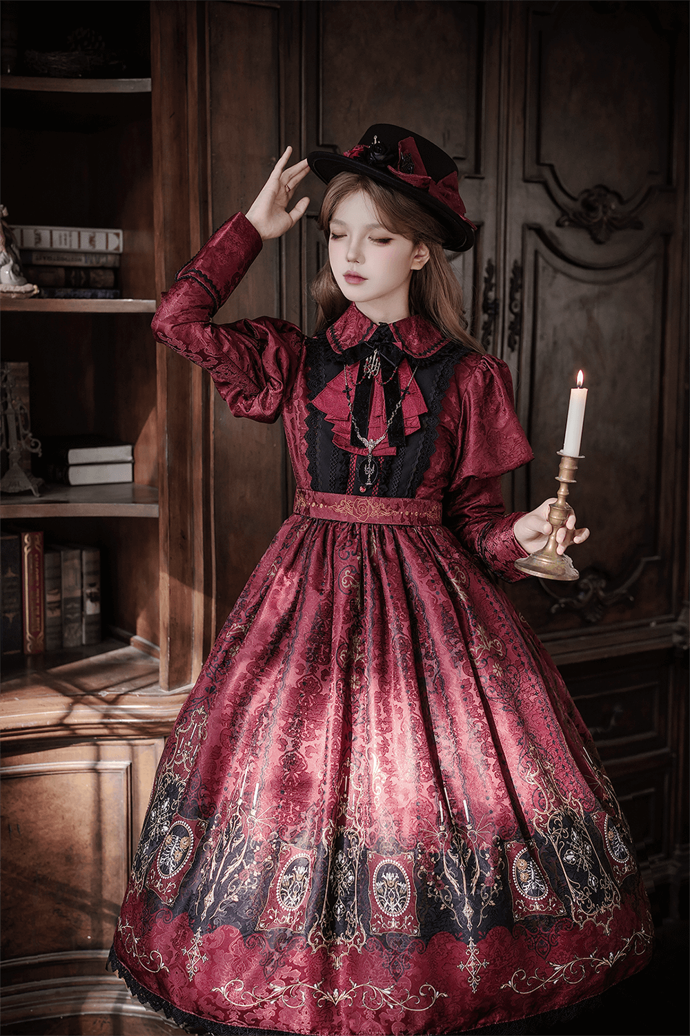 【受注予約1/18まで】Blood Night Lantern Master プリントワンピース・ジゴ袖タイプ