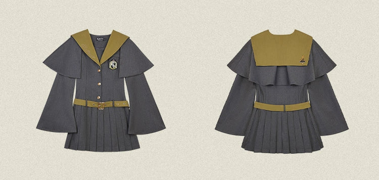 [Pre-order] Hogwarts School of Witchcraft and Wizardry Cape Design Mini Dress