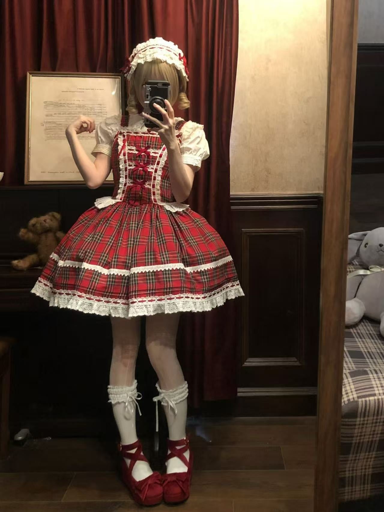 【受注予約5/21まで】Laura's Doll ローウエストジャンパースカート・全4色