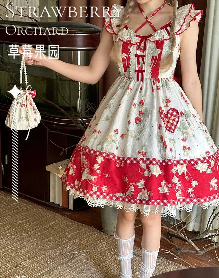 Strawberry Orchard Strawberry Jumper Skirt