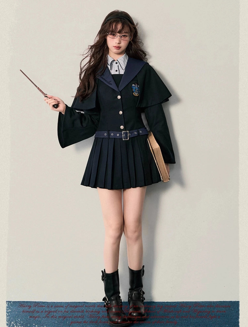 [Pre-order] Hogwarts School of Witchcraft and Wizardry Cape Design Mini Dress