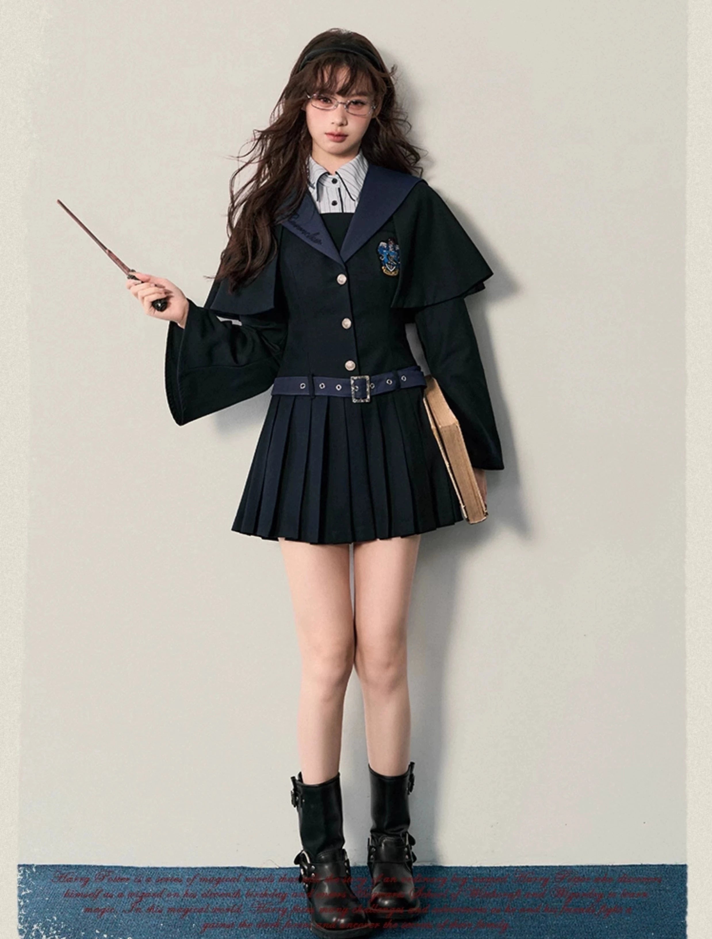 [Pre-order] Hogwarts School of Witchcraft and Wizardry Cape Design Mini Dress