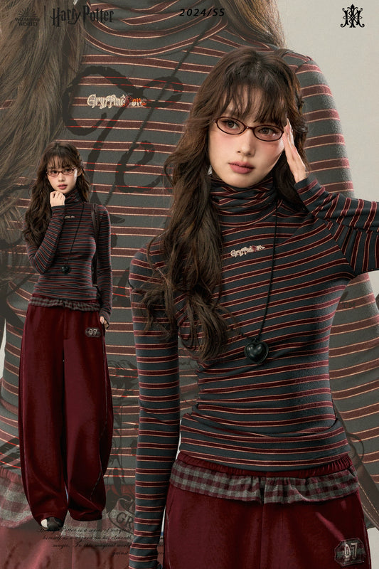 [Pre-order] Hogwarts School of Witchcraft and Wizardry Turtleneck Striped Knit