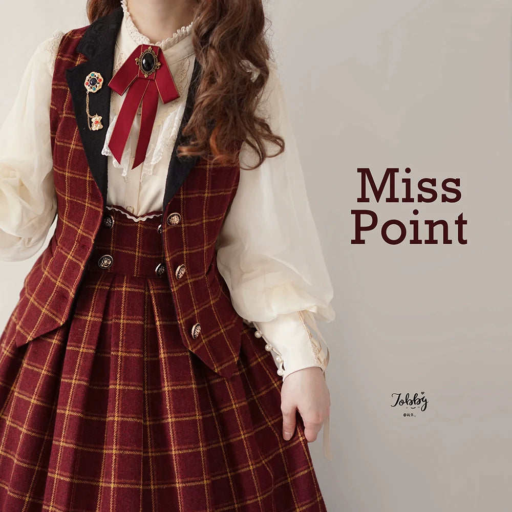 [Pre-order] British Classical Lolita Warm Check Vest