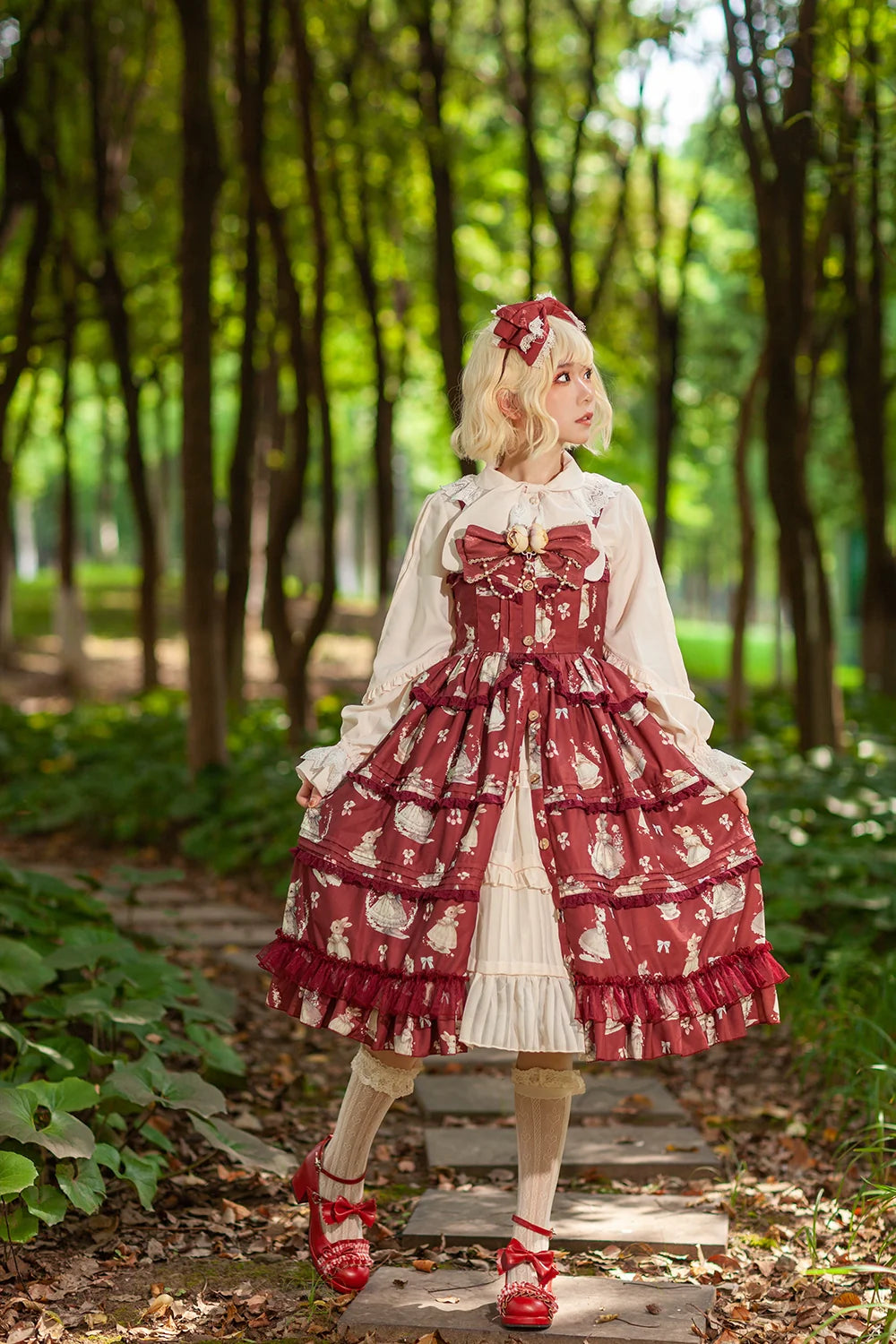 3-tier ruffle inner skirt