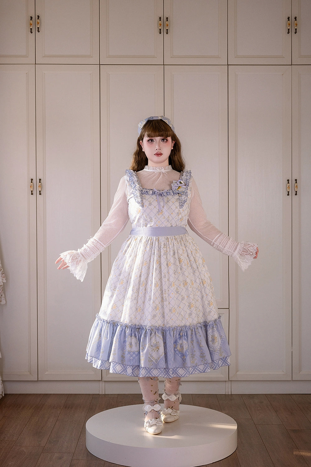 【受注予約7/14まで】Pathwork Garden カントリー風ジャンパースカート