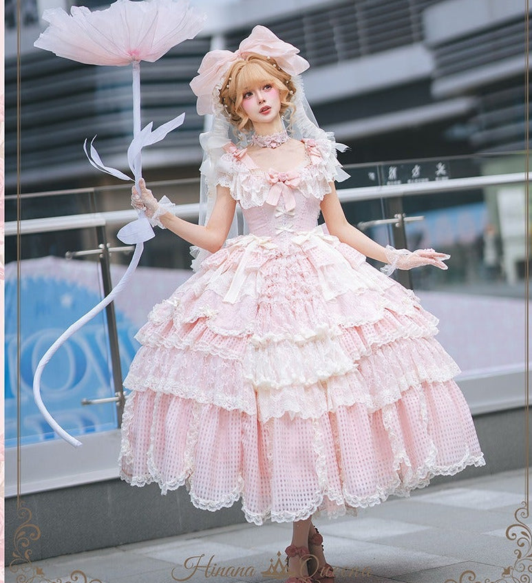 【受注予約7/8まで】Sugar Frost Princess ラグジュアリードレス・ピンク