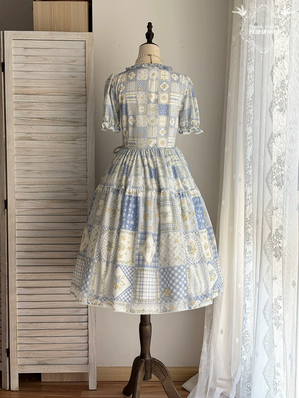 【受注予約7/14まで】Pathwork Garden カントリー風半袖ワンピース