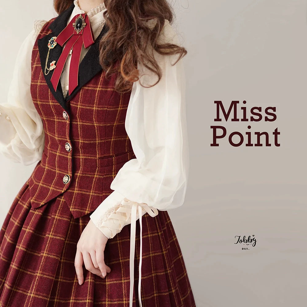 [Pre-order] British Classical Lolita Warm Check Vest