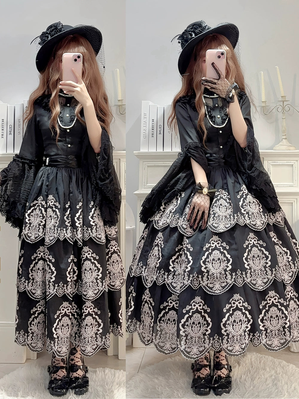 【受注予約9/25まで】Noble Garden 刺繍スカート