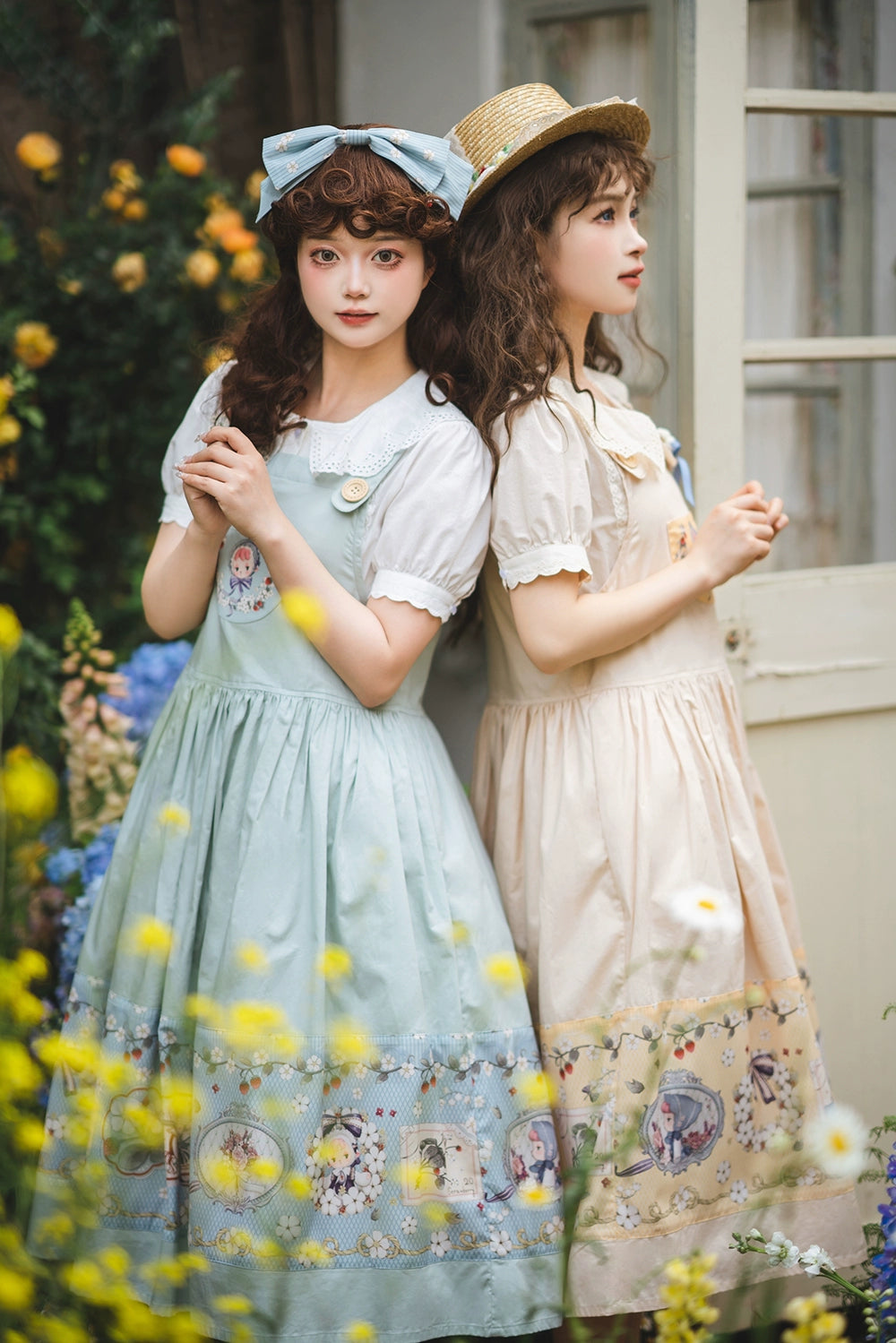 [Pre-orders available until 2/19] Sweetie Sheep Print Suspender Skirt