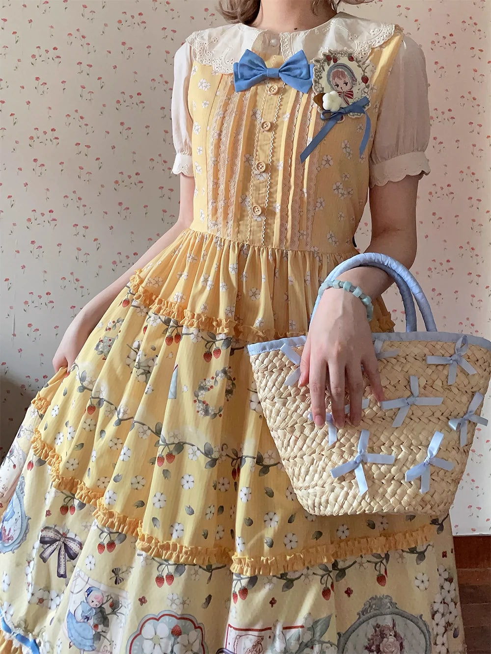 【予約販売】Sweetie Sheep プリントジャンパースカート