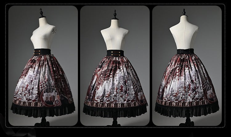 【受注予約8/21まで】Silent Battle プリントスカート