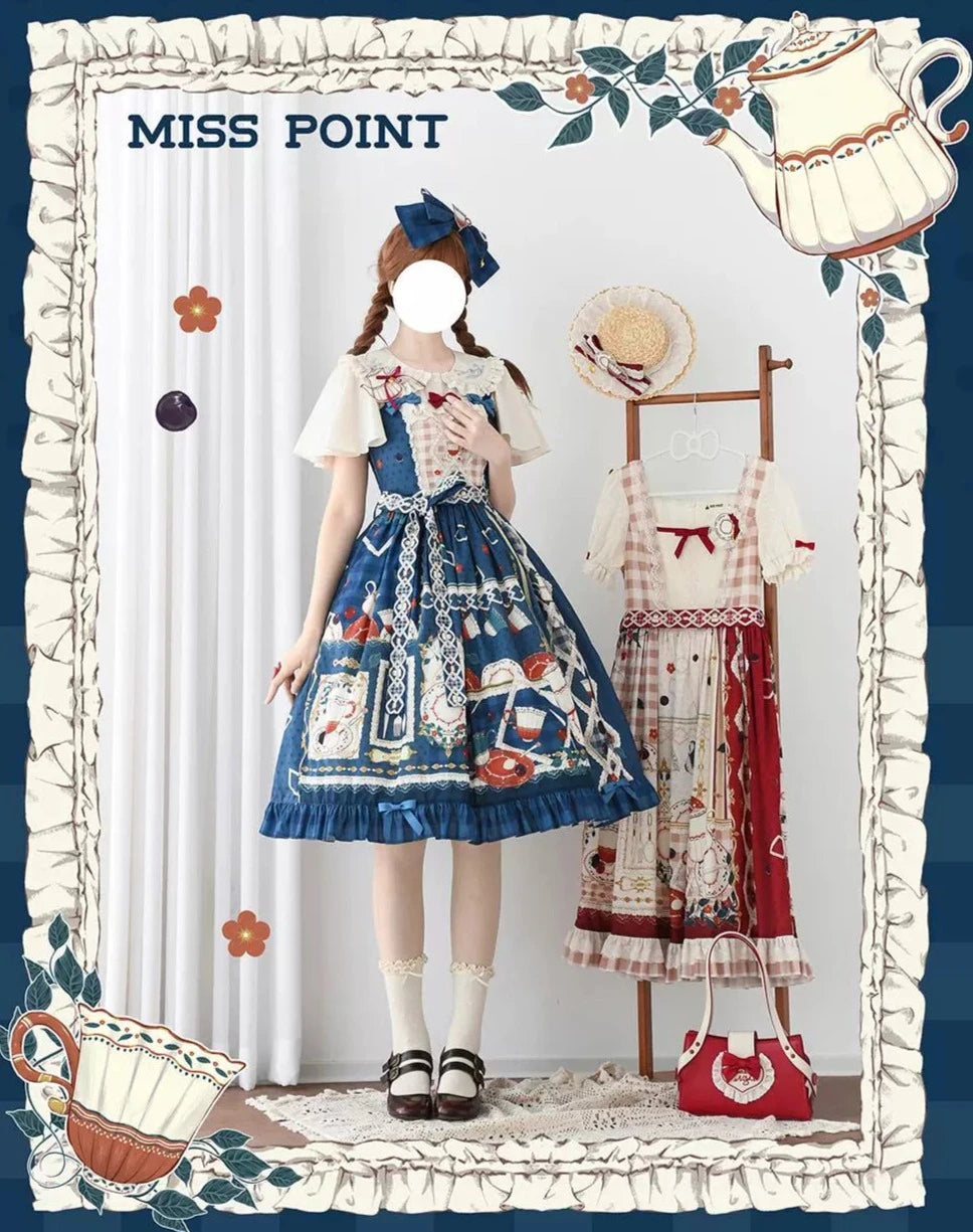 【予約販売】Picnic Tea Party ジャンパースカート