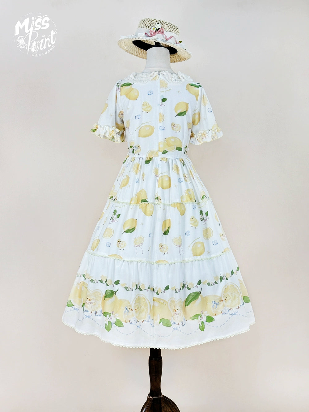 【予約販売】Lemon Sweetie プリント半袖ワンピース・デイリータイプ