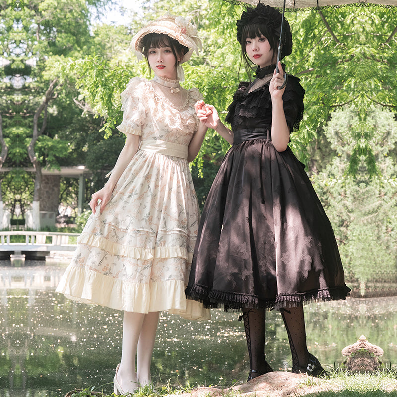 Cherry pattern Edward short-sleeved dress