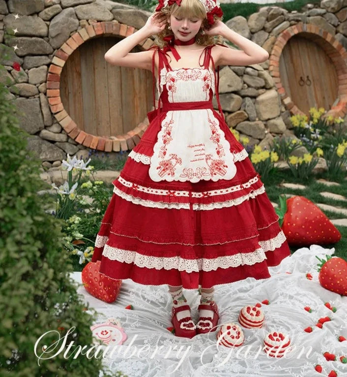Strawberry Basket Jumper Skirt