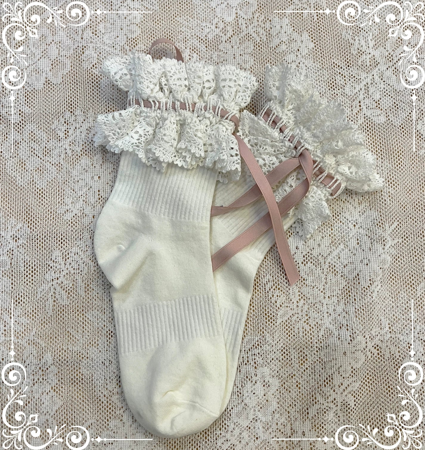 同時購入のみ【受注予約5/21まで】Laura's Doll レースソックス